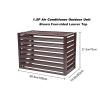 QUDEX Air Conditioner Privacy Fence,Air Conditioner Fence,Aluminum Air Conditioner Covers, for Protection Outside to Hide Air Conditioner. 39.3in(100cm) X19.6in(50cm) X27.5in(70cm) STYLE2 view 2