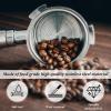 Reusable 51mm Coffee Filters Cups 2Pcs, Stainless Steel Espresso Coffee Filters Double Layer Pressurized Portafilter Filter Baskets Fit for Delonghi EC5 / EC7 / EC9 (51mm/2inch, Count, 2) view 4