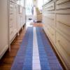 Custom Length Special Size Non-Slip Carpet Runner Rug for Long Narrow Hallways, Prevent Slippery Cold Floors, Blue Multi, 25 '' X 19 ' view 2