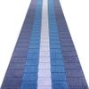 Custom Length Special Size Non-Slip Carpet Runner Rug for Long Narrow Hallways, Prevent Slippery Cold Floors, Blue Multi, 25 '' X 19 ' view 4