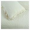ADovz 3PCS Bedspread Lace Decor Cotton Quilt Set on The Bed Reversible Queen Size Simple Embroidered Quilted Coverlet,Bed Sheets view 3