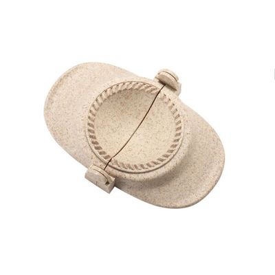 1PCS Portable Dumpling Mould,Foldable Dumpling Mould Manual Ravioli Mould Pastry Pie Maker for Kitchen(M,Beige)