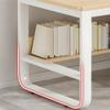 NIUYAO Small Computer Desk with 3-Drawers Modern Writing Table Storage Shelves Work Desk PC Table Home Office Corner Study Desk Without Chair (White, 47" L x 20" W x 29" H) view 3