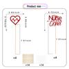 8Pcs Nurse Grad Centerpiece Sticks, Nursing Grad Sticks Decorations, 2025 Medical Nursing School Class of 2025 Grad Doctor Graduation Party Decor Supplies Red Glitter view 2