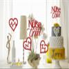8Pcs Nurse Grad Centerpiece Sticks, Nursing Grad Sticks Decorations, 2025 Medical Nursing School Class of 2025 Grad Doctor Graduation Party Decor Supplies Red Glitter view 3