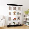 Maxtude Glass Display Cabinet with 3 Doors, 4 Shelves Glass Curio Cabinet, Floor Standing Bookshelf File Cabinets for Home Office Quick-Install view 1