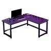 NIUYAO Modern Black Office Desk L-Shape Without Drawers Computer Writing Table Work Desk PC Table Home Office Corner Study Desk Without Chair (Right, 47" L x 39.5" W x 29.5" H) view 3