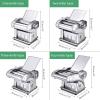 BAHOJAS Electric Noodle Maker Machine - Multifunction Pasta Maker for Dumpling Wonton Wrapper. Automatic Fresh Pasta Maker with Dough Roller Noodle Cutting Machine, 135W. view 3