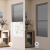 Boolegon 1.5" Jacquard Patten Cordless Cellular Shades for Windows Light-Fitering Fabric Thermal Insulated, Noise Reduction, Room Darkening Honeycomb Blinds for Home, Gray, 75" W x 48" H view 2