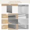 Boolegon 1.5" Jacquard Patten Cordless Cellular Shades for Windows Light-Fitering Fabric Thermal Insulated, Noise Reduction, Room Darkening Honeycomb Blinds for Home, Gray, 75" W x 48" H view 3