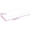 CKioict Cube Wall Shelf Wall Shelf for Bedroom Book Shelves Wall Shelf Light Brown 31.5"x15.7"x(0.8"-2.4") Treated Solid Wood Oakfor Bedroom, Living Room, Bathroom view 2