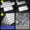 Room Divider Curtain Track With Silent Rollers, Straight Ceiling Track For Curtains, Black White Aluminium Curtain Rails Ceiling Or Wall-mounted, Straight Curtain Track 0.5m-6m ( Color : White (Side M view 4