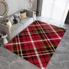 Simple Red Striped Area Rug, Retro Fashion Indoor Rug, Bedroom Rug Warm Machine Washable Durable Decoration for Corridor Apartment Porch Children's Room Entryway Living Room - 60" W x 72" L view 1