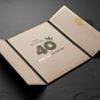 DOUBLESHOOT 40th Birthday Guest Book  Foldable Black and Gold Sign-in Poster Board Keepsake for Men or Women  Spark Foil Printed Gift  12x18 Inch Display  Aged to Perfection  Pen Not Included view 2