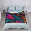 Flannel Throw Blanket, Super Soft Blankets 80"x60", Warm Plush Blankets and Throws, Lightweight Cozy Fuzzy Blanket for Couch Sofa Bed, Colorful Tropical Leaves Pattern Throw Blanket All-Season view 4