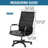 Shukii Waterproof Office Chair Cover+Arm Cover PU Leather Computer Seat Covers Stretch Rotating Chair Slipcover with Elastic Bottom Universal Chair Protectors for Rotating Boss Chair view 4