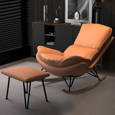 Recliner Chairs for Adults, Comfy Nursery Velvet Rocking Chairs, for Nursery, Bedroom, Living Room, 27" X 38" X 33" (Color : D)