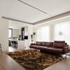 Abstract Marble Texture Area Rugs, Red and Yellow Gradient Magma Volcano Living Room Carpet, Anti-Slip Carpet Water Proof Bright Color Apply to Room Children's Room Cafe Office,69ft/180 * 270cm view 4