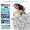 Black Geometric Chevron Beach Towel - 35x71 Inch Sand Proof Water Absorbent Travel Towel for adults, Modern Abstract Art Aesthetics Quick Dry Pool Towel Travel Camping Blanket for Yoga Bathroom view 4