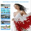 Christmas Red Beach Towel - 31x63 Inch Sand Proof Water Absorbent Travel Towel for adults, Gnomes Tree White Pine Needles Snowflakes Quick Dry Pool Towel Travel Camping Blanket for Yoga Bathroom view 4