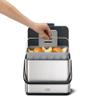 Joseph Joseph Collect 1.06 gallon/4 Liters Stainless Steel Food Compost Bin with Handle, Removable Inner Bucket and Bin Liners Storage, Includes Odor Filter and 3x Bin Liners view 3