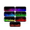 Electronic Fireplace Water Vapor Fireplace Stainless Steel Electric Fireplace 3D Touchable Simulated Flame, Mist Fireplace With Heating Function, Multi-color Flame Electric Fireplace ( Color : Multico view 3