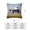 ZISHAK Airplane in Flight Comfortable and Stylish Versatile Square Throw Pillow Covers,Perfect for Sofa,Car Seat view 4