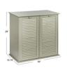 Household Essentials Tilt-out Cabinet Laundry Sorter with Shutter Front, Grey view 3