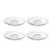 BESPORTBLE 4pcs Glass Saucer Coffee Mugs Tea Bag Coasters Stackable Dinner Plate Sauce Dish Cookie Plates Glass Plates for Espresso Cups Saucers Appetizer Dish Glass Tea Cups Candy Disc Snack view 1