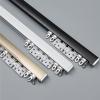 Aluminum Ceiling Curtain Track, 1m-5m/3.3ft-16.4ft, Ceiling Wall Mounted Heavy-duty Curtains Rails, Room Divider Curtain Rod, For Living Room Bedroom RV ( Color : Champagne-Ceiling , Size : 2.8m(2*1.4 view 1