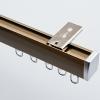 Aluminum Ceiling Curtain Track, 1m-5m/3.3ft-16.4ft, Ceiling Wall Mounted Heavy-duty Curtains Rails, Room Divider Curtain Rod, For Living Room Bedroom RV ( Color : Champagne-Ceiling , Size : 2.8m(2*1.4 view 2