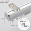 Aluminum Ceiling Curtain Track, 1m-5m/3.3ft-16.4ft, Ceiling Wall Mounted Heavy-duty Curtains Rails, Room Divider Curtain Rod, For Living Room Bedroom RV ( Color : Champagne-Ceiling , Size : 2.8m(2*1.4 view 3