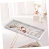 LABRIMP Silicone Marble Tray for Bathroom and Kitchen Counter Decorative Vanity Tray for Soap Dispenser Bathroom Organizer Kitchen Sink Tray Countertop Decor Candle Holder view 3