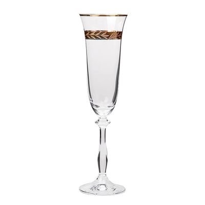 Champagne Flutes Champagne Glass Lead-free Transparent Lead-free Crystal Champagne Flute Flute Golden Sparkling Wine Glass 190ml Premium Champagne Glass, Champagne Glasses (Color : C)