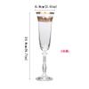 Champagne Flutes Champagne Glass Lead-free Transparent Lead-free Crystal Champagne Flute Flute Golden Sparkling Wine Glass 190ml Premium Champagne Glass, Champagne Glasses (Color : C) view 2