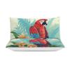Funny Bird Duvet Cover 79"x90" - Super Soft Microfiber 3 Pieces Bedding Set with Zipper Closure And Corner Ties, Beautiful Macaw Breathable Textured Comforter Cover, 1 Duvet Cover & 2 Pillow Shams for view 3