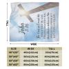 TAILORENCE Religious Bible Verse Christian Jesus John 3:16 Adult Fleece Blanket Throw Blanket for Birthday Christmas,Warm Sofa Movies Blanket for Bed Couch Living Room Blankets view 4