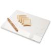 Diflart Natural Marble Stone Cutting Board for Kitchen, 16x20 Inch, White with Gold Veins, Marble Slab Pastry Board Large with Non-Slip Feet for Baking, Cheese, Charcuterie, Chocolate, Pack of 1 Pcs view 1