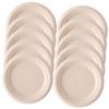 PRETYZOOM 50pcs Food-grade Paper Plates for Cakes Desserts Disposable Plates for Parties Gatherings Events Biodegradable Design view 1