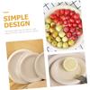 PRETYZOOM 50pcs Food-grade Paper Plates for Cakes Desserts Disposable Plates for Parties Gatherings Events Biodegradable Design view 4