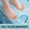 Arotive Microfiber Bathroom Rugs, Shaggy Soft and Absorbent Bath Rug, Non-Slip, Thick Plush Machine Washable Dry Bath Mats for Bathroom, Tub and Shower, 36x24, Peacock Blue, Rectangular view 3