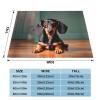 Cute Dachshund Duggee Print Fleece Throw Size Blanket for Couch Sofa Or Bed, Soft Plush Flanne for All Seasons 50" X 60" view 4