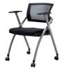 Desk Chairs Folding Office Chair Conference Room Chairs with Wheels, Learning Training Chair Home Office Desk Chairs Mesh Foldable Armchair Kitchen Chairs for Bedroom (Color : Black) view 1