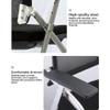 Desk Chairs Folding Office Chair Conference Room Chairs with Wheels, Learning Training Chair Home Office Desk Chairs Mesh Foldable Armchair Kitchen Chairs for Bedroom (Color : Black) view 4