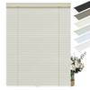 Sulugood Cordless Aluminum Mini Blinds for Windows 1" Room Darkening Metal Horizontal Window Blinds Venetian Light Adjust Window Shades for Home Office Door Beige,65" W x 39" H view 1