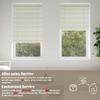 Sulugood Cordless Aluminum Mini Blinds for Windows 1" Room Darkening Metal Horizontal Window Blinds Venetian Light Adjust Window Shades for Home Office Door Beige,65" W x 39" H view 2