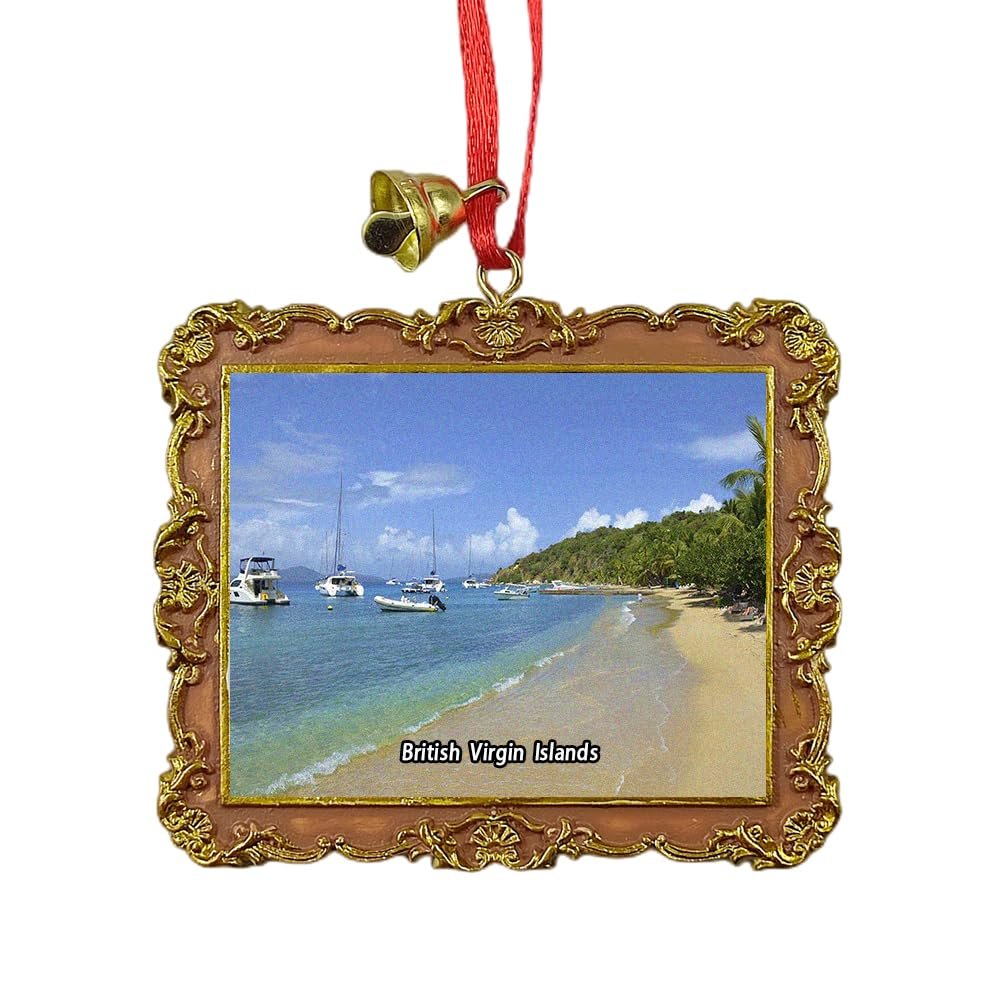 British Virgin Islands UK Travel Souvenir Xmas Tree Ornament Hanging Pendant Home Christmas Party Decoration