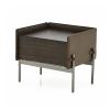Nightstand Nordic Style Indoor Bedside Table Modern Minimalist Retro Saddle Leather Bedroom Bedside Table Storage Bedside Cabinet Bedside Table view 1