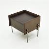 Nightstand Nordic Style Indoor Bedside Table Modern Minimalist Retro Saddle Leather Bedroom Bedside Table Storage Bedside Cabinet Bedside Table view 3