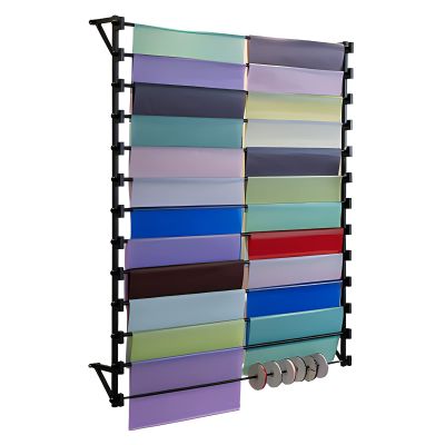 Ribbon Storage Organizers Rack Wall Mount Ribbon Wrapping Paper Storage Organizer Holder, Large Capacity 10 Layer Multifunctional Display Stand Rack for Craft Room/Gift Shop ( Size : 100x20x120cm )